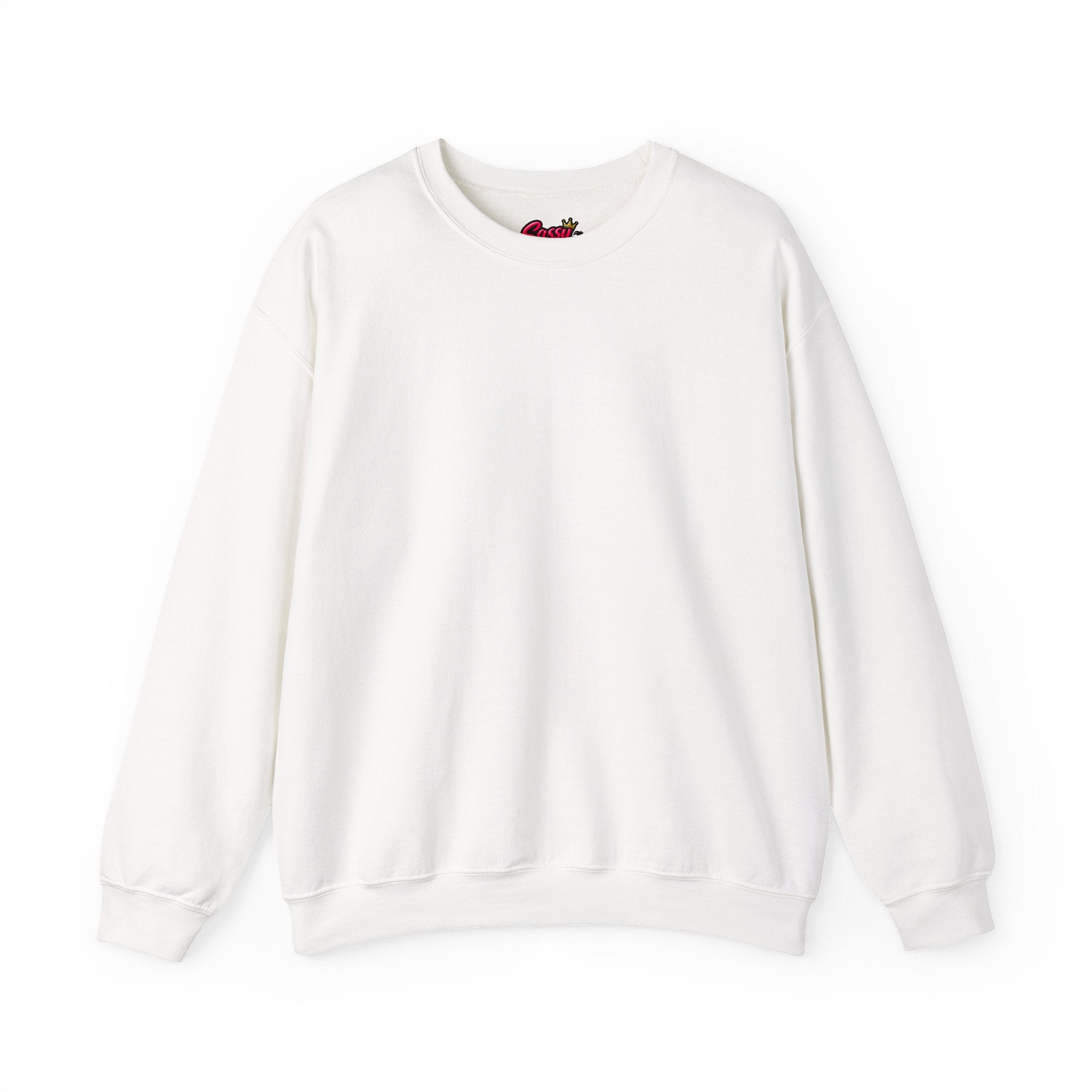 Classic White Crewneck Sweatshirt (Template)